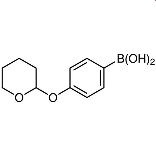 TCI T3325 182281-01-2 Asam 4-(Tetrahidro-2H-piran-2-iloksi)fenilboronat (mengandung berbagai jumlah Anhidrida)