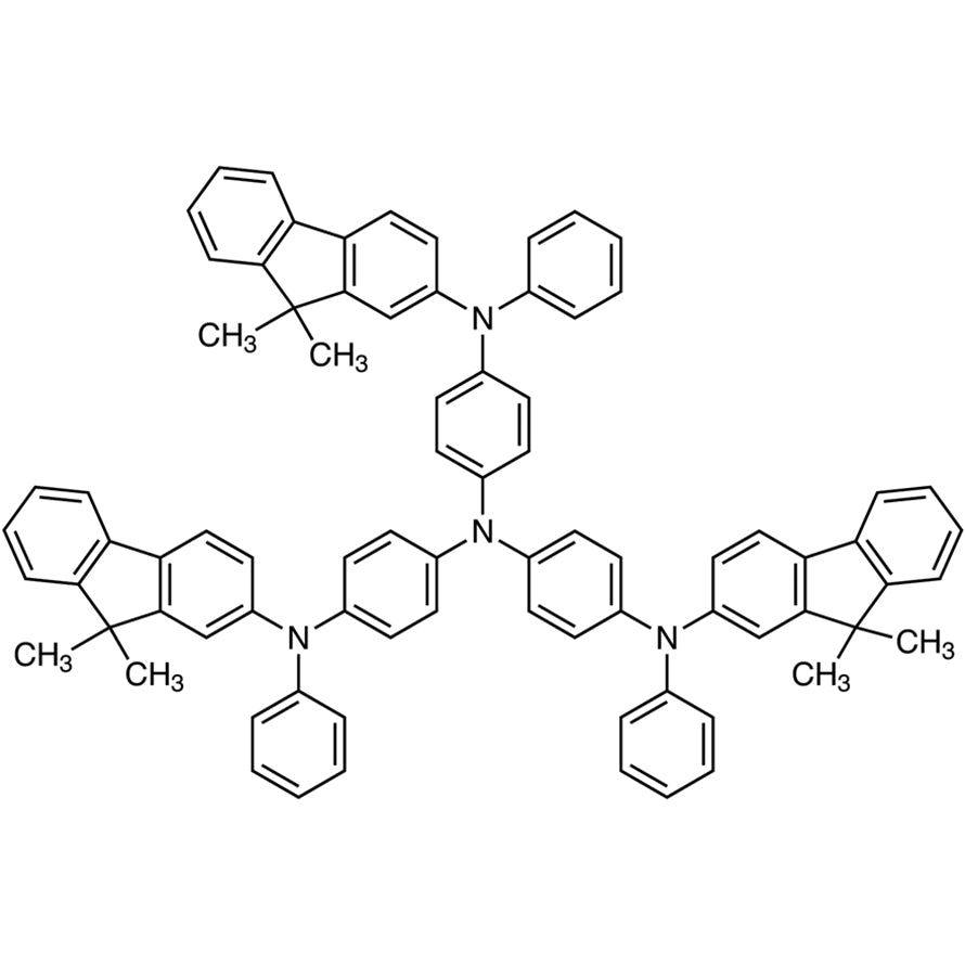 TCI T3438 303111-06-0 4,4',4''-Tris[9,9-dimetilfluoren-2-il(fenil)amino]trifenilamina