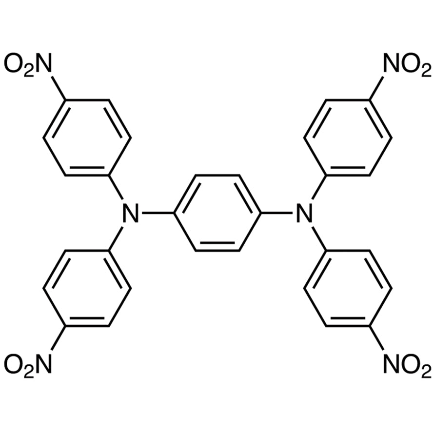 TCI T3456 3283-05-4 N,N,N',N'-Tetrakis(4-nitrofenil)-1,4-fenilendiamina