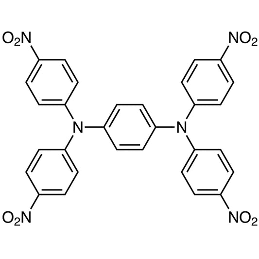 TCI T3456 3283-05-4 N,N,N',N'-Tetrakis(4-nitrofenil)-1,4-fenilendiamina
