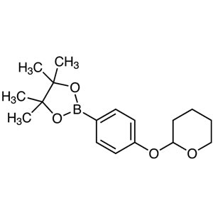 TCI T3468 889865-38-7 4,4,5,5-Tetramethyl-2-[4-[(tetrahidro-2H-piran-2-il)oksi]fenil]-1,3,2-dioksaborolan