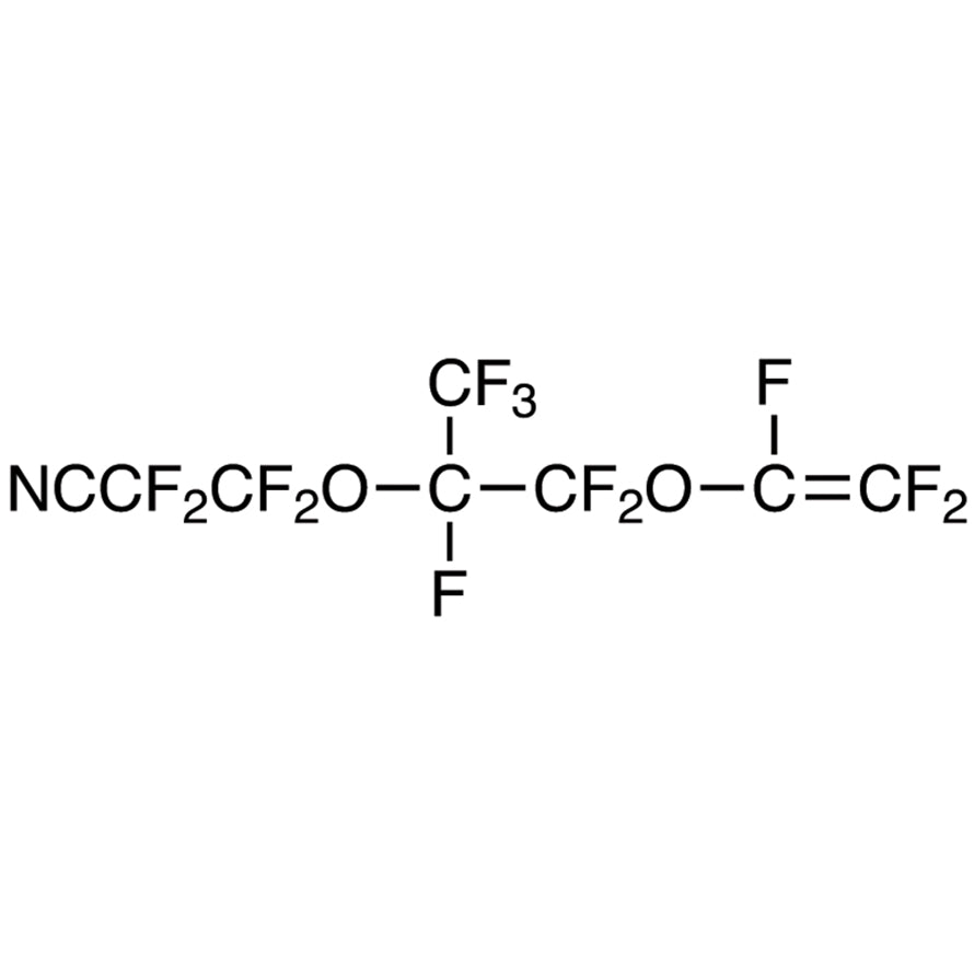 TCI T3493 69804-19-9 2,2,3,3-Tetrafluoro-3-[[1,1,1,2,3,3-heksafluoro-3-[(1,2,2-trifluorovinil)oksi]propan-2-il]oksi]propionitril