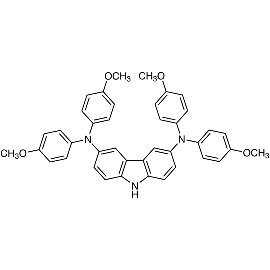 TCI T3642 1630723-98-6 N,N,N',N'-Tetrakis(4-methoxyphenyl)-9H-carbazole-3,6-diamine