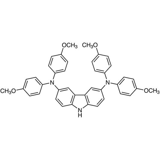 TCI T3642 1630723-98-6 N,N,N',N'-Tetrakis(4-methoxyphenyl)-9H-carbazole-3,6-diamine