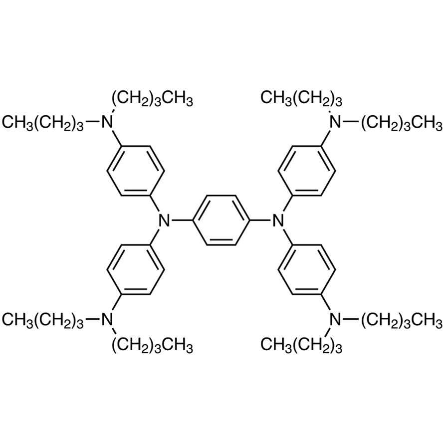 TCI T3876 4182-80-3 N,N,N',N'-Tetrakis[4-(dibutylamino)phenyl]-1,4-phenylenediamine