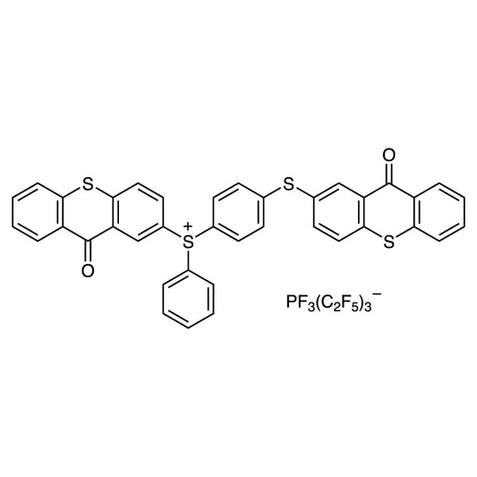 TCI T4222 1195763-42-8 (9-Oxo-9H-thioxanthen-2-yl)[4-[(9-oxo-9H-thioxanthen-2-yl)thio]phenyl](phenyl)sulfonium Trifluorotris(perfluoroethyl)phosphate(V)
