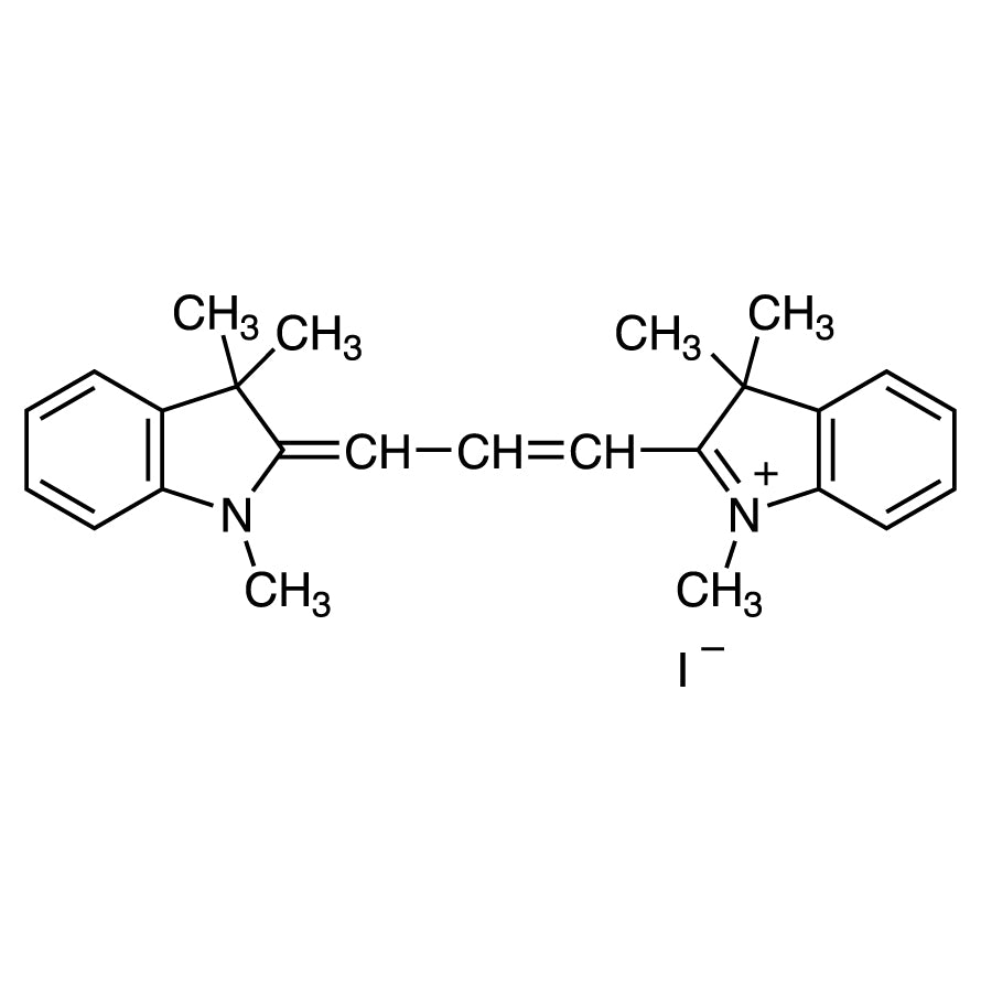 25470-94-4 1,3,3-Trimethyl-2-[3-(1,3,3-trimethylindolin-2-ylidene)prop-1-en-1-yl]-3H-indol-1-ium Iodide - AMI Scientific