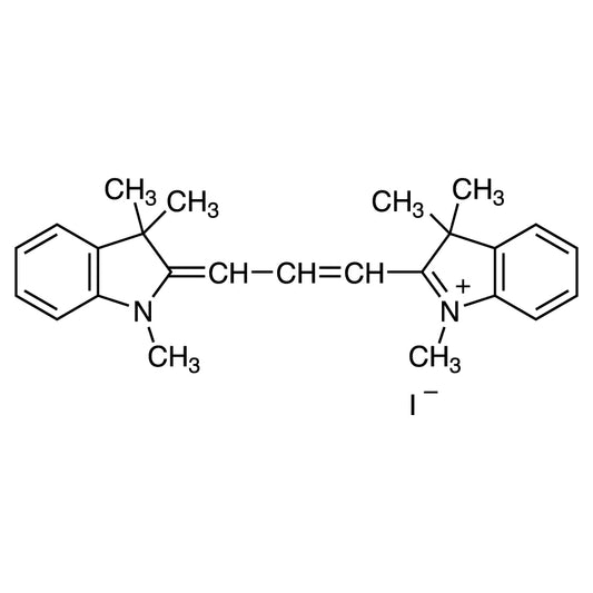 25470-94-4 1,3,3-Trimethyl-2-[3-(1,3,3-trimethylindolin-2-ylidene)prop-1-en-1-yl]-3H-indol-1-ium Iodide - AMI Scientific