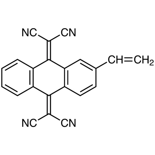 TCI V0137 1612793-07-3 2,2'-(2-Vinylanthracene-9,10-diylidene)dimalononitrile — struktur kimia