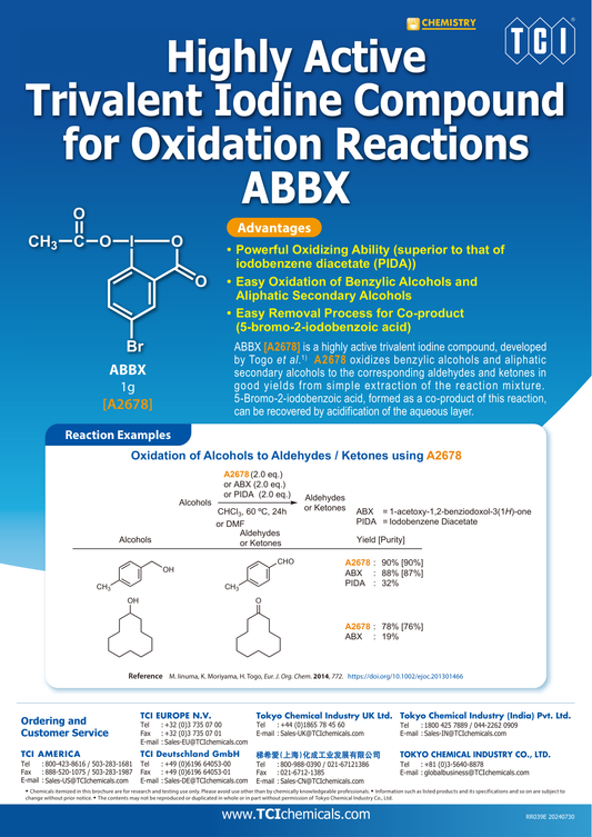 1-Acetoxy-5-bromo-1,2-benziodoxol-3(1H)-one - brosur TCI: A Highly Active Trivalent Iodine Compound for Oxidation Reactions ABBX