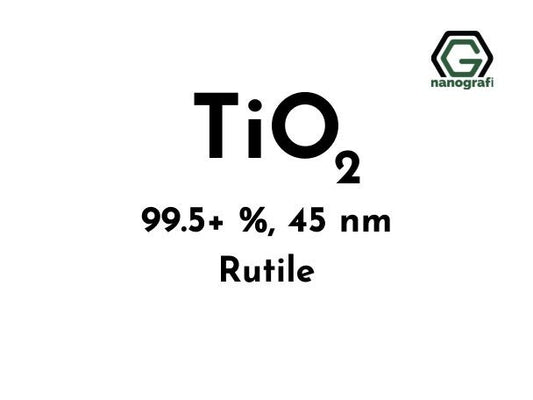 Nanografi NG04SO3508 Titanium Dioxide (TiO2) Nanopowder/Nanoparticles, Rutile, High Purity: 99.5+ % 45 nm