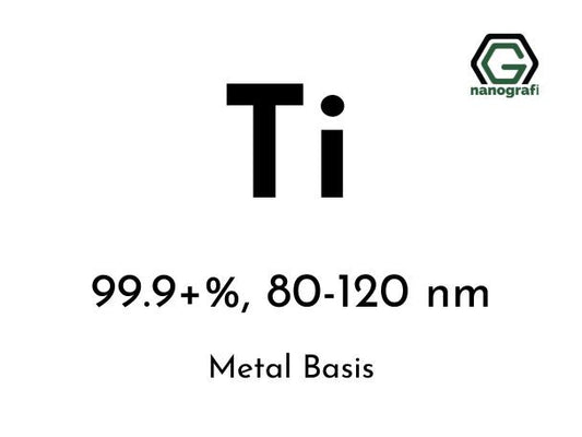 Titanium (Ti) Nanopowder/Nanoparticles, Purity:99.9+%, Size: 80-120nm
