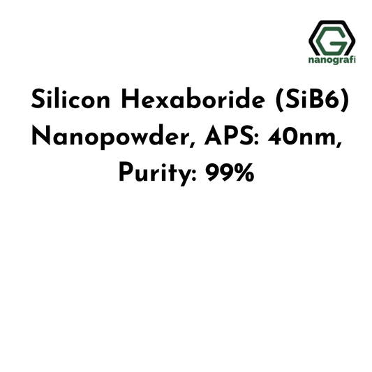 Silicon Hexaboride (SiB6) Nanopowder, APS: 40nm, Purity: 99% - Nanografi Advanced Materials
