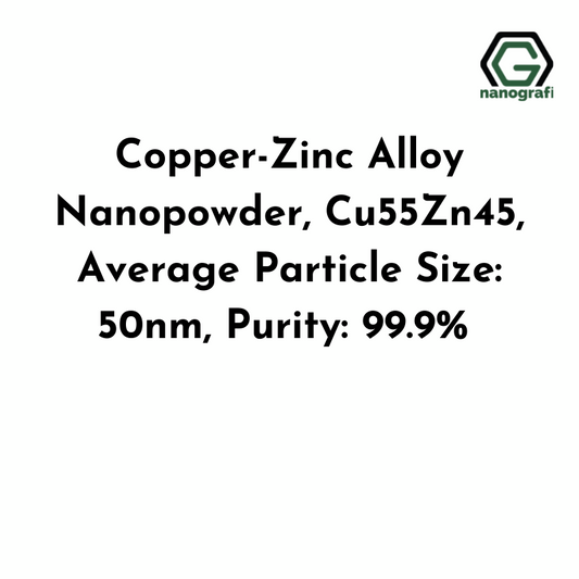 Copper-Zinc Alloy Nanopowder, Cu55Zn45, Average Particle Size: 50nm, Purity: 99.9% - Nanografi Advanced Materials