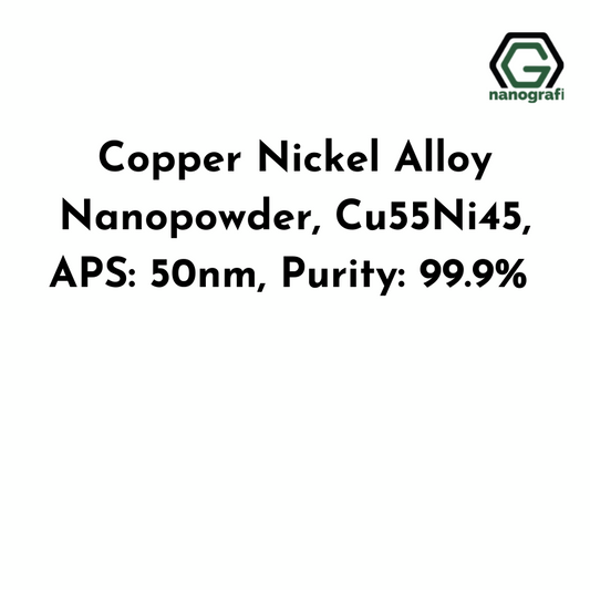 Nanografi NG04EO0506 Copper Nickel Alloy Nanopowder, Cu55Ni45, APS: 50nm 99.9%