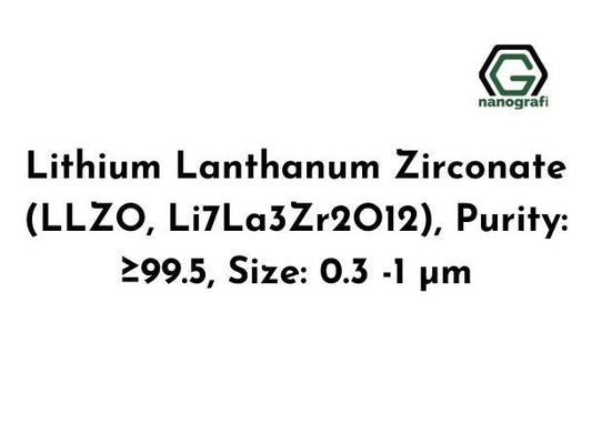 Lithium Lanthanum Zirconate (LLZO, Li7La3Zr2O12)