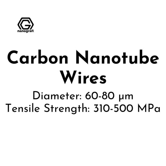 Carbon Nanotube Wires, Diameter: 60-80 µm, Tensile Strength: 310-500 MPa - Nanografi Advanced Materials