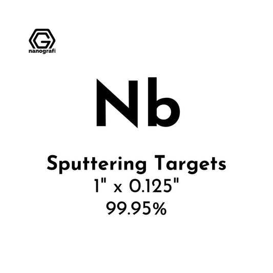Nanografi NG0ST02NI01 Niobium (Nb) Sputtering Target 99.95% 1" x 0.125"