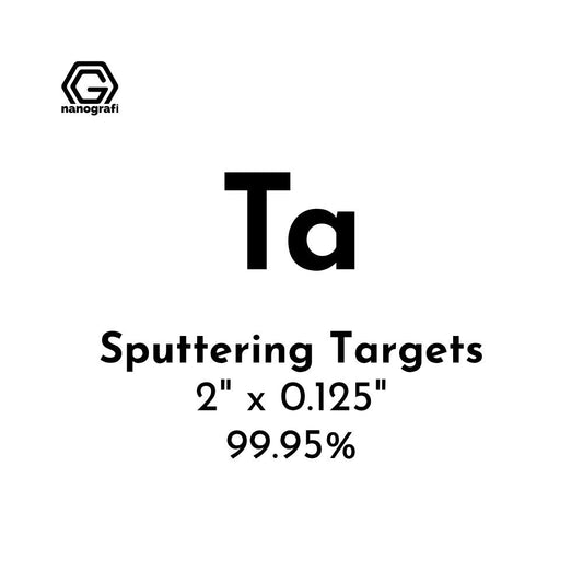 Nanografi NG0ST01TA03 Tantalum (Ta) Sputtering Target 99.95% 2" x 0.125"