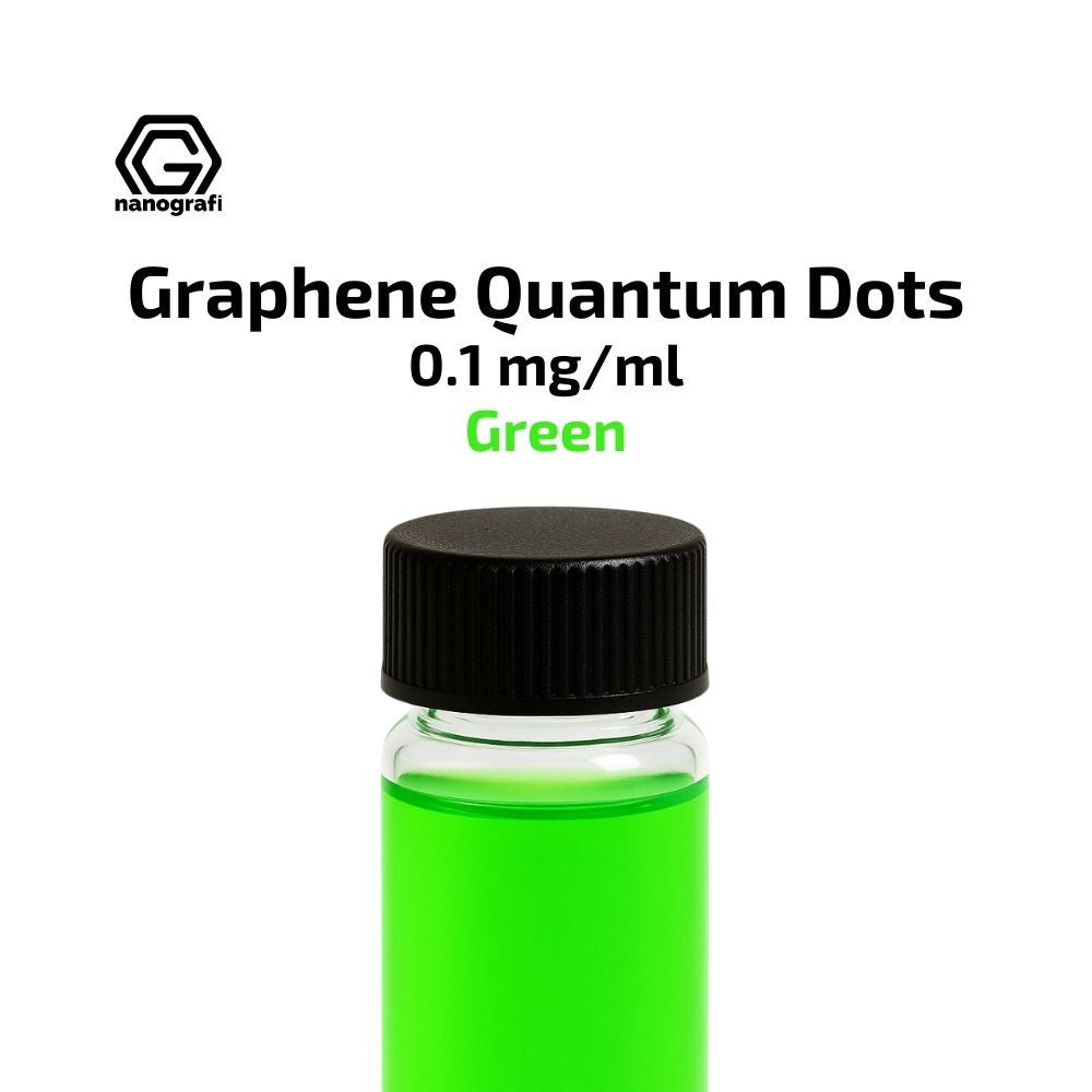 Green Graphene Quantum Dots (GQDs), Solvent: DI Water, Concentration: 0.1 mg/ml