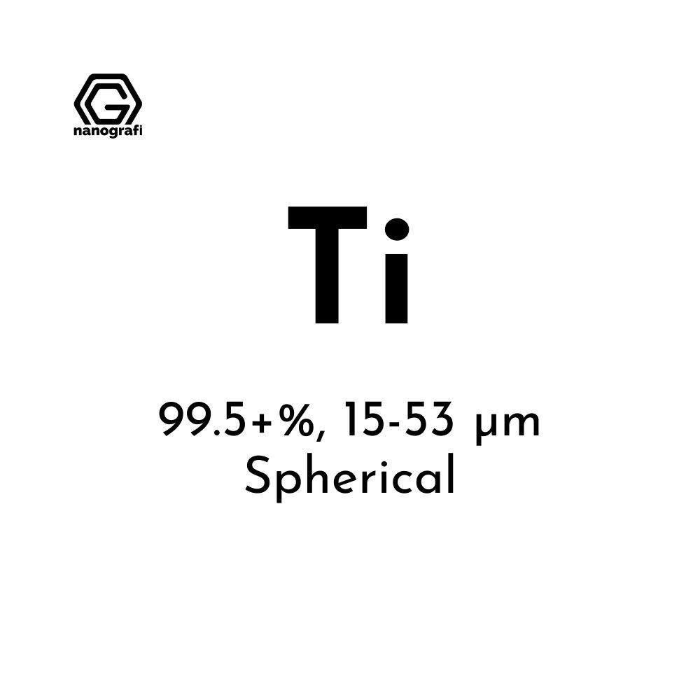 Titanium (Ti) Micron Powder, Purity:99.5+%, Size:15-53 µm, Spherical