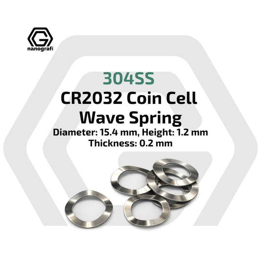 304 Stainless Steel Wave Spring (Belleville Washers) for CR2032