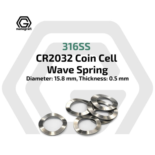 316 Stainless Steel Wave Spring (Belleville Washers) for CR2032