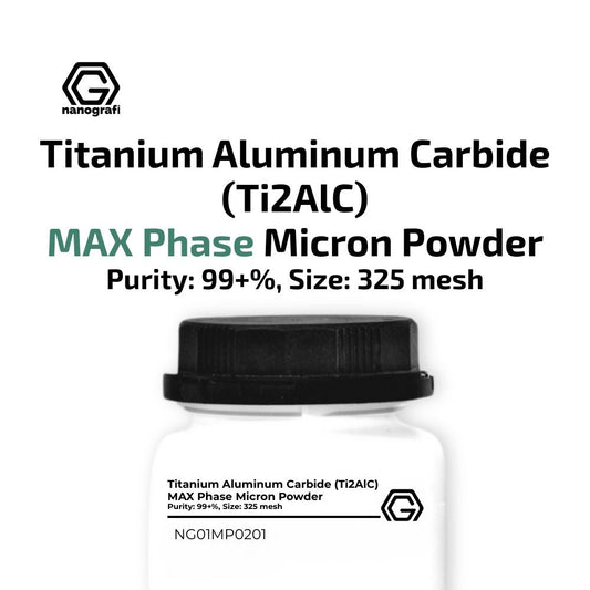 Titanium Aluminum Carbide (Ti2AlC) MAX Phase Micron Powder, APS: 325 Mesh, Purity: 99+ % - Nanografi Advanced Materials
