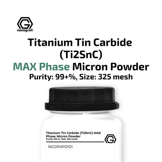 Nanografi NG01MP0101 Titanium Tin Carbide (Ti2SnC) MAX Phase Micron Powder, APS: 325 Mesh