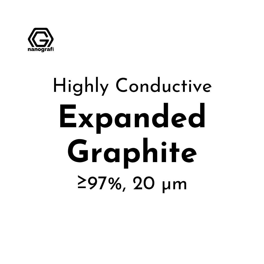 Highly Conductive Expanded Graphite Micron Powder, Purity: ≥97%, Size: 20 µm