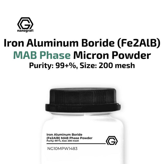 Nanografi NG10MPW1483 Iron Aluminum Boride (Fe2AlB2) MAB Phase Powder 200 mesh
