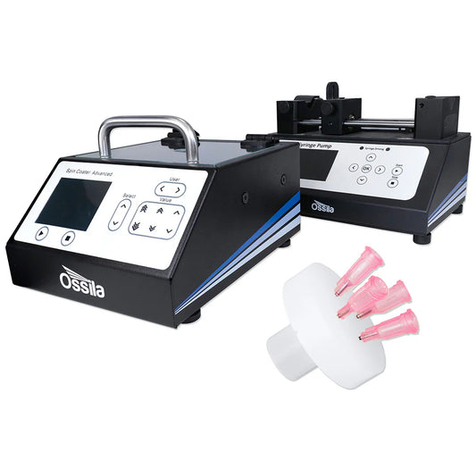Ossila Spin Coater Single Syringe Pump Chuck Multi-substrate PTFE L2001A3-L2003S2-U2-US/EU/UK/AU