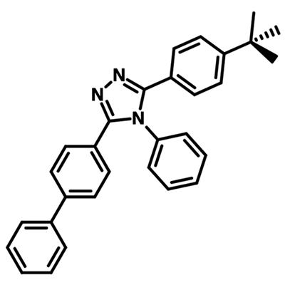 TAZ, 3-(Biphenyl-4-yl)-5-(4-tert-butylphenyl)-4-phenyl-4H-1,2,4-triazole M601